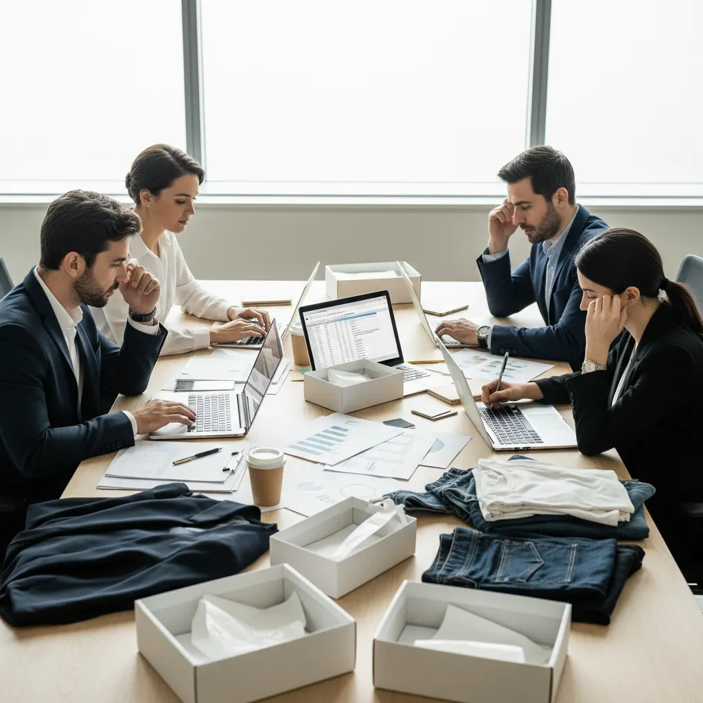 Fashion team managing inventory across multiple systems and product variations