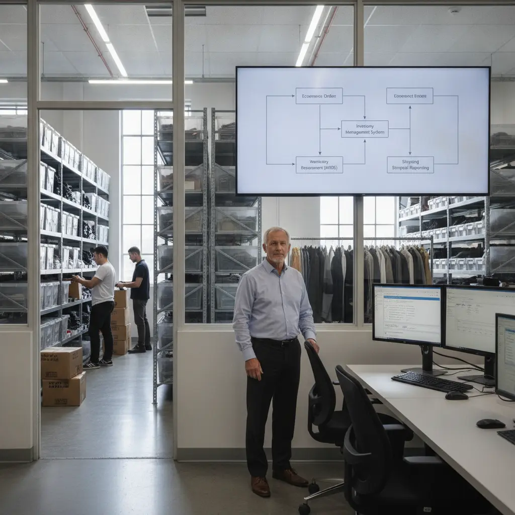 Fashion operations team managing inventory, warehouse fulfillment, and business systems across a growing apparel brand